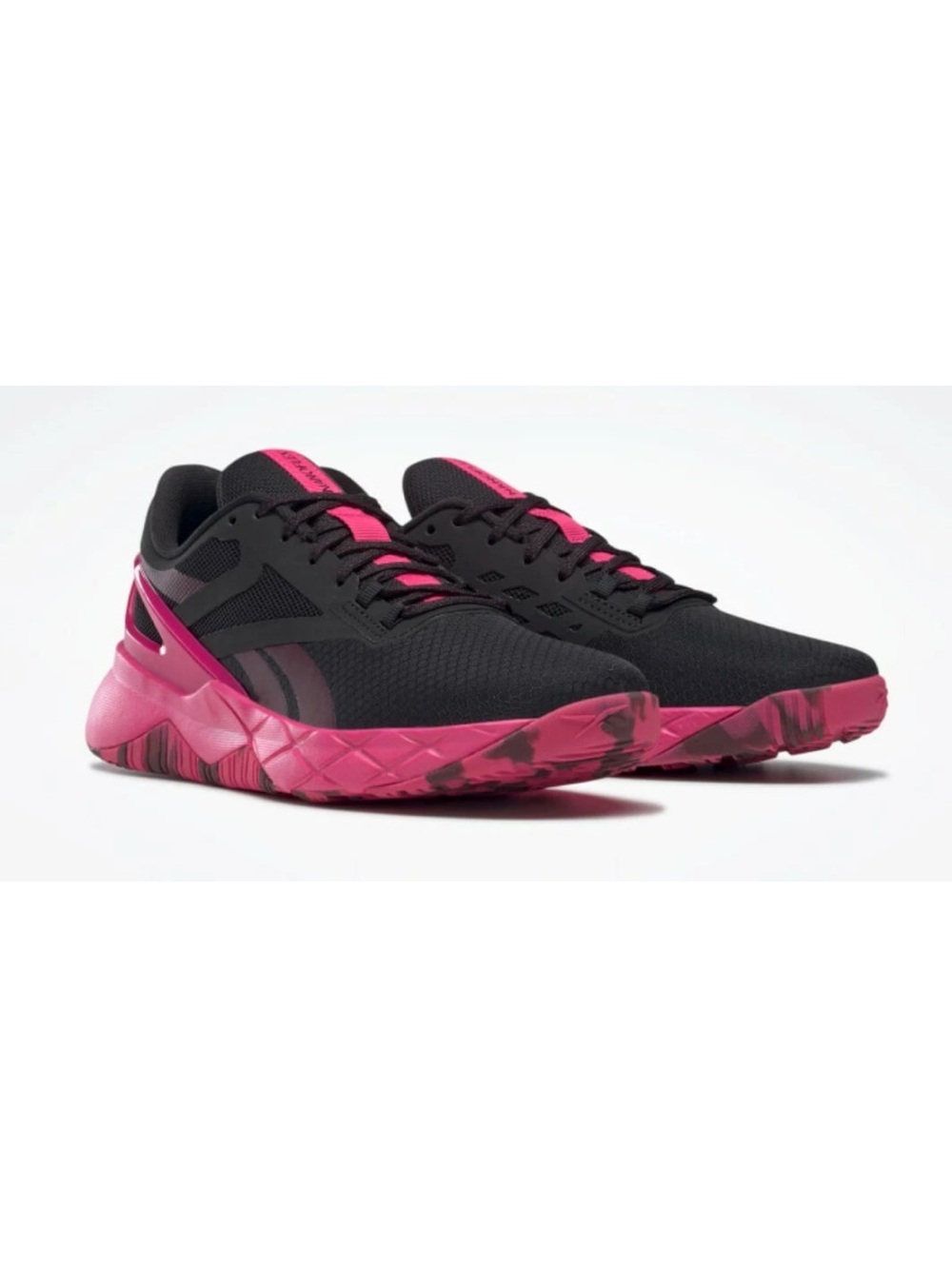 Reebok Womens Nanoflex TR Training Shoes Black and Pink Women Size 10